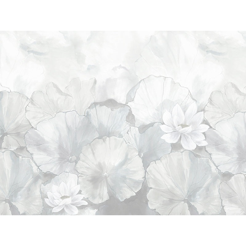Z66874 Floral Panel Satin Flowers Textured 3D Wall mural