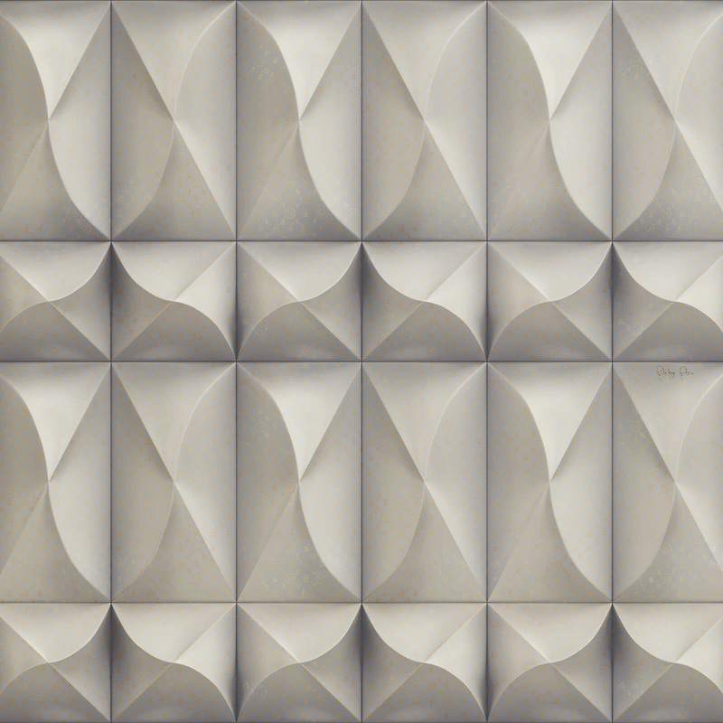 Z80084 Philipp Plein Geometric 3D Panel