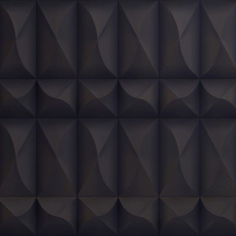 Z80085 Philipp Plein Geometric 3D Panel