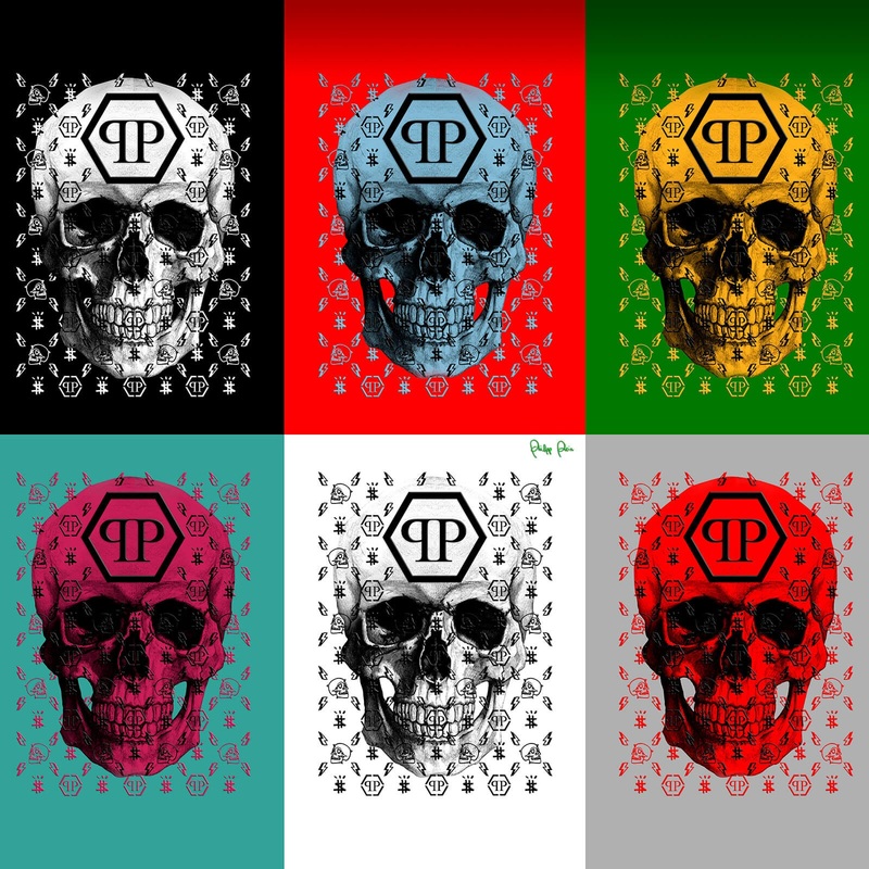 Z80091 Philipp Plein Figured 3D Panel