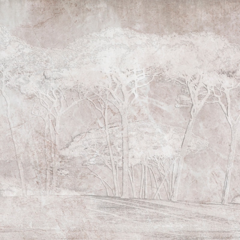 Z77564 Savana Floral Landscape Textured Panel