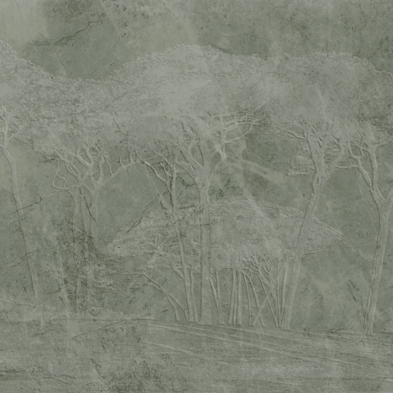 Z77565 Savana Floral Landscape Textured Panel