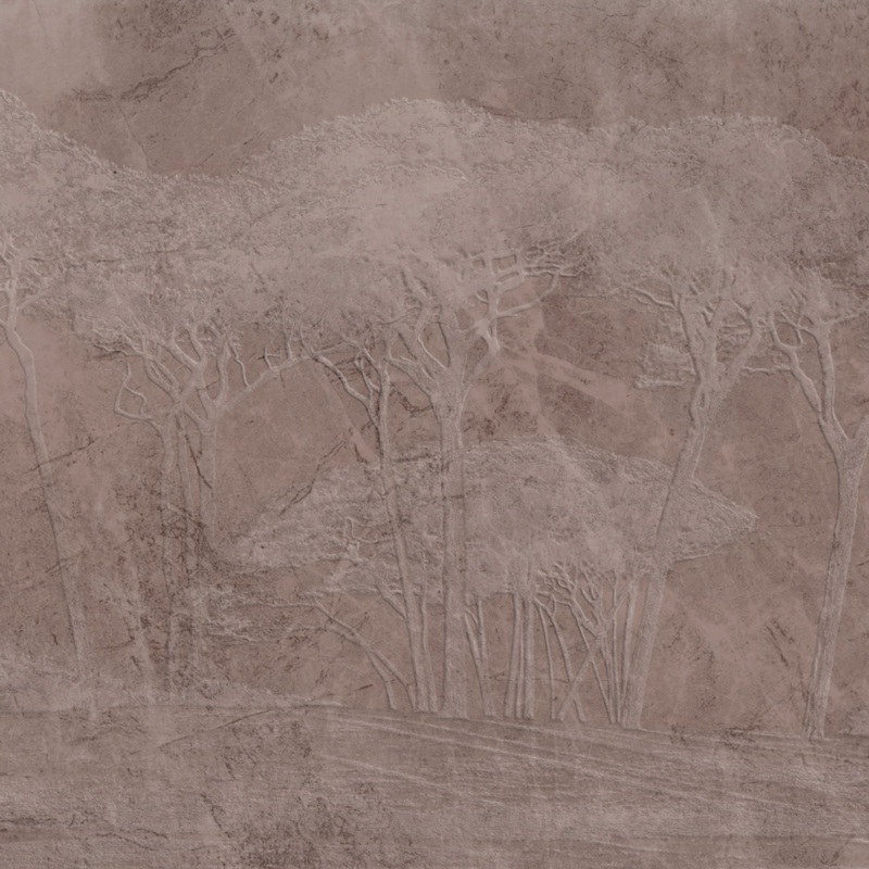 Z77566 Savana Floral Landscape Textured Panel