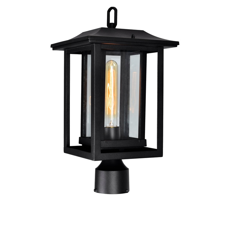 0414PT10-1-101 Winfield 1 Light Black Outdoor Lantern Head