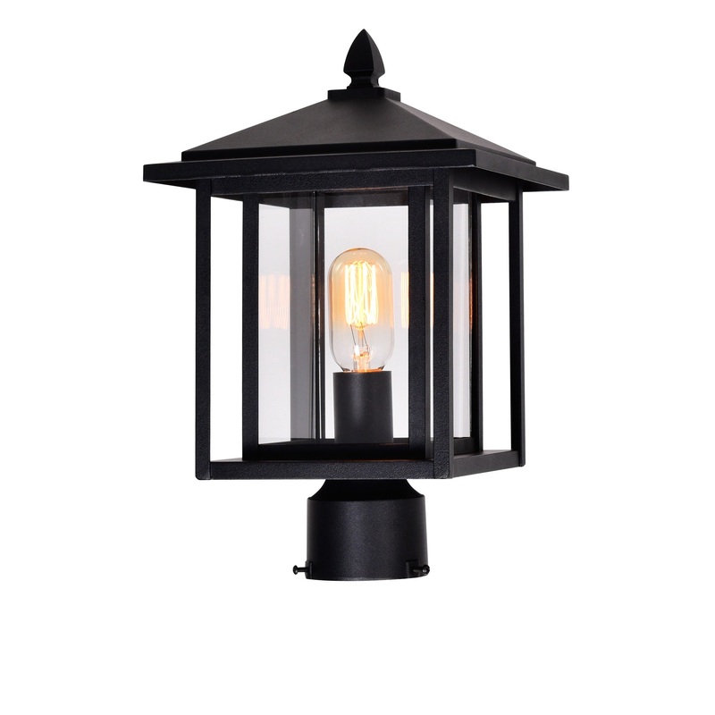 0417PT9-1-101 Crawford 1 Light Black Outdoor Lantern Head