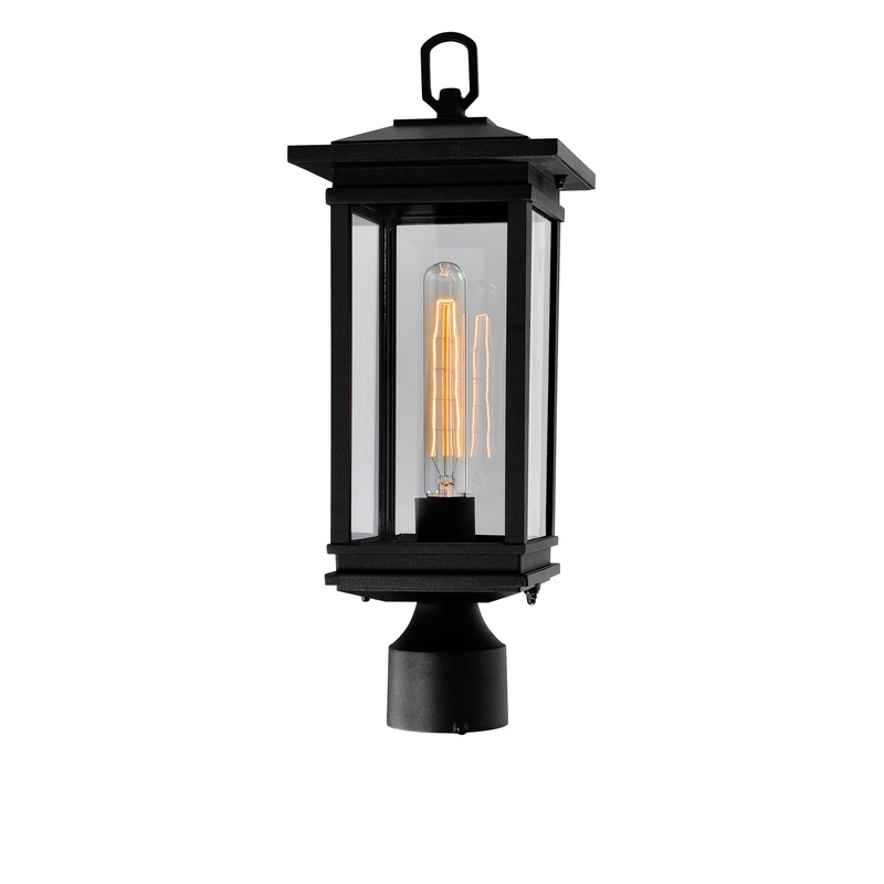 0422PT7-1-101 Oakwood 1 Light Outdoor Black Lantern Head