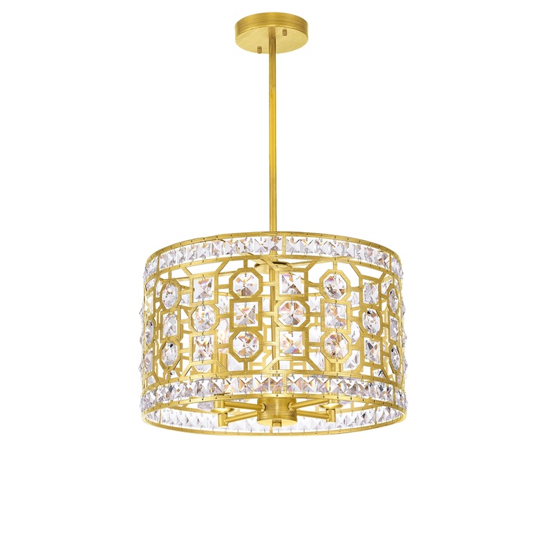 1026P16-4-193 Belinda 4 Light Chandelier With Champagne Finish