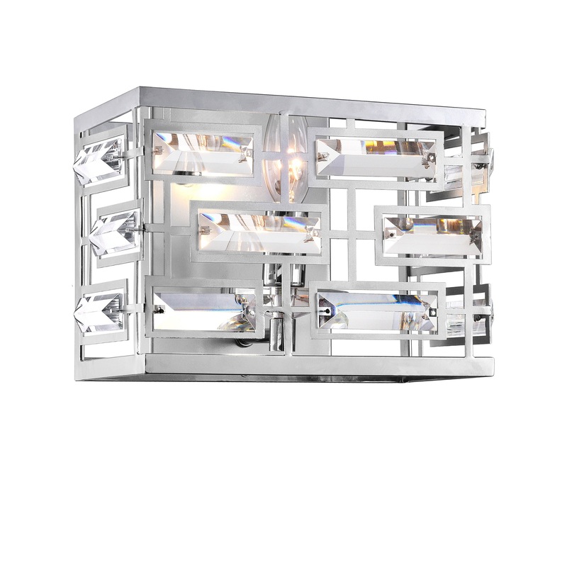 9975W9-1-601 Petia 1 Light Vanity Light With Chrome Finish