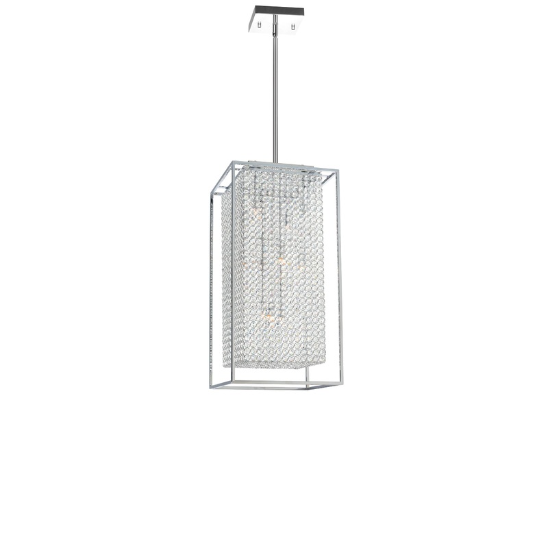 QS8381P14C-RC Cube 11 Light Chandelier With Chrome Finish